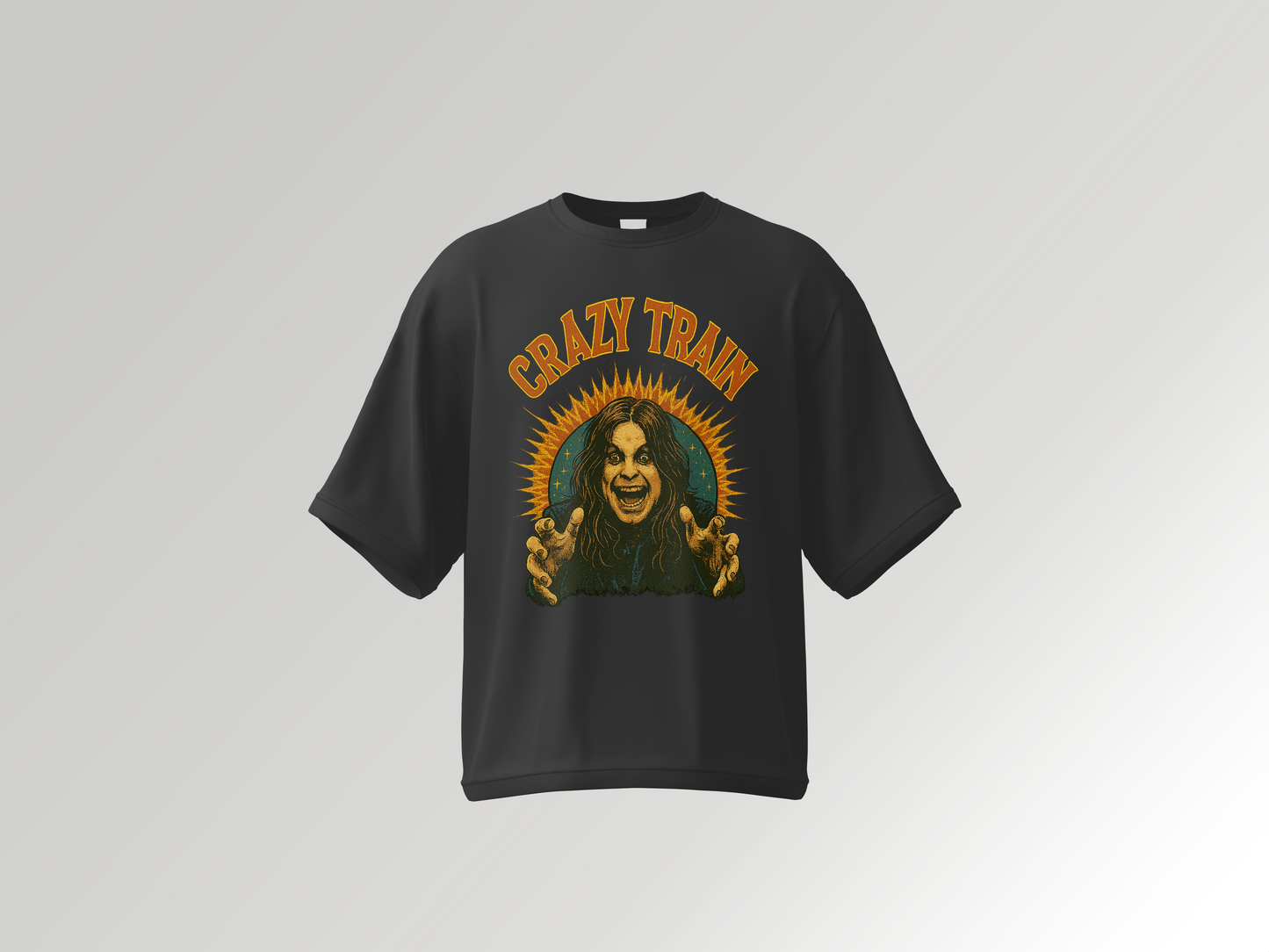 Ozzy Osbourne - Crazy Train Unisex Oversized Classic T-Shirt