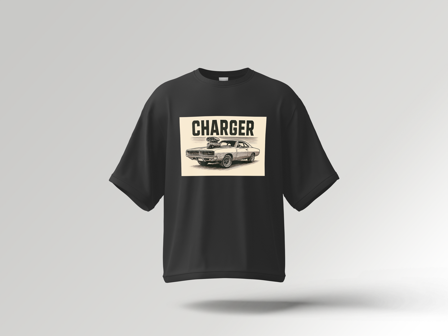 Vintage Dodge Charger Unisex Oversized T-Shirt
